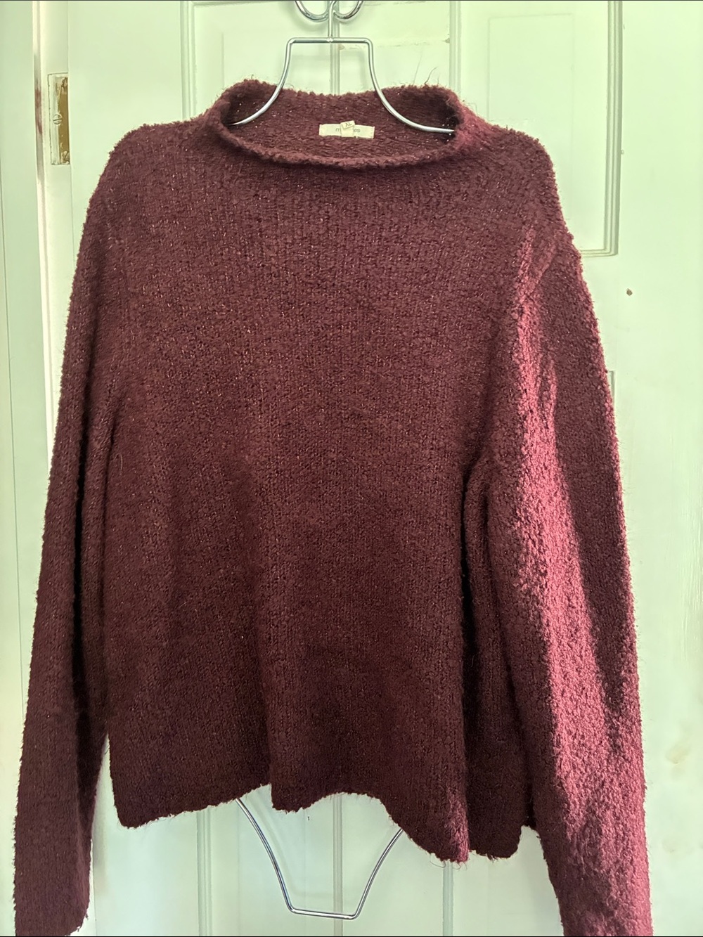 Maurices Women's Burgundy Turtleneck Sweater